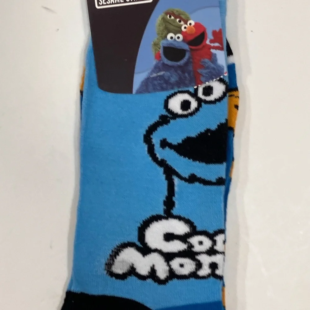 Sesame Street Blue and Yellow Casual Socks